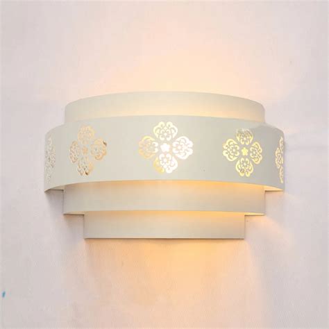 Ganeed One Light Wall Sconces Light Led Lamp With Cloth Lampshade For