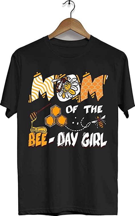 Mom Of The Bee Day Girl T Shirt Bee Lover Birthday Outfit Mother Daughter Costumes