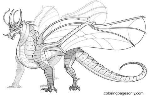 Wings Of Fire Beetlewing Dragon Coloring Pages Wings Of Fire Coloring
