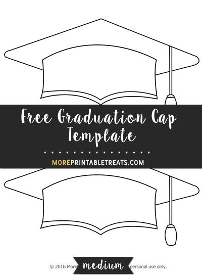 Graduation Cap Template Medium