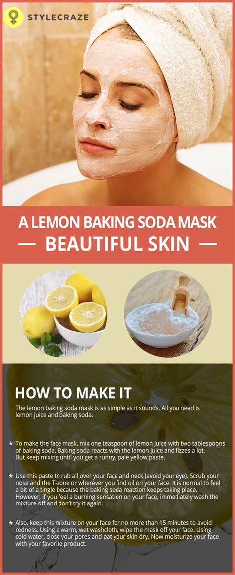 How To Make Lemon And Baking Soda Mask