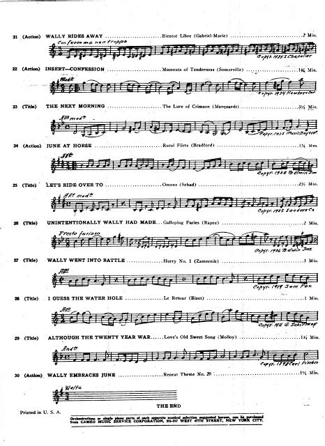 In short, you parse a cuesheet with parsecuesheet function and render a cuesheet with rendercuesheet function—pretty straightforward, eh? Hearing the Movies: Silent Film Sound and Music archive; cue sheets