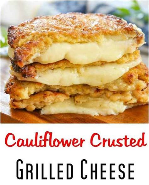 Cauliflower Crusted Grilled Cheese Sandwiches Recipe ISeeiDoiMake