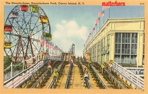 Stuff From The Park Four Vintage Amusement Park Postcards