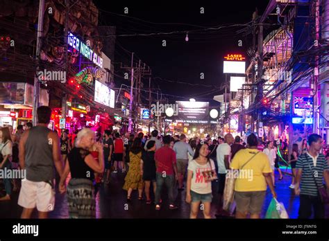 Patong Night Street In Phuket Thailand 2017 Stock Photo Alamy