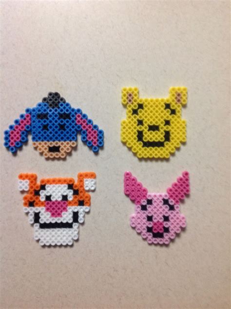 Winnie The Pooh Eeyore Tigger And Piglet Perler Bead Disney Easy