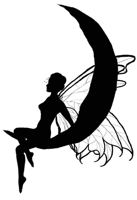 9 Best Images Of Printable Fairy Silhouette Free Fairy Silueta