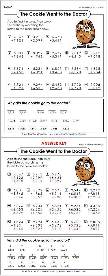 Cookie Math Riddle Math Riddles 3rd Grade Math Worksheets Math Sheets
