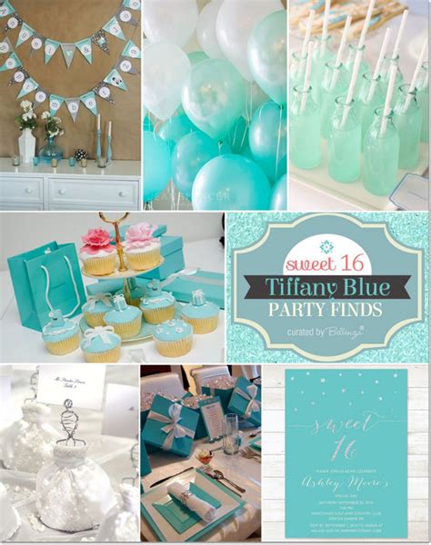 Tiffany Blue Themed Sweet 16 Party Ideas