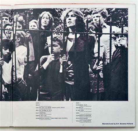 Beatles 1962 1966 2lp Red Gatefold Album Cover Apple Label 1960s Vinyl