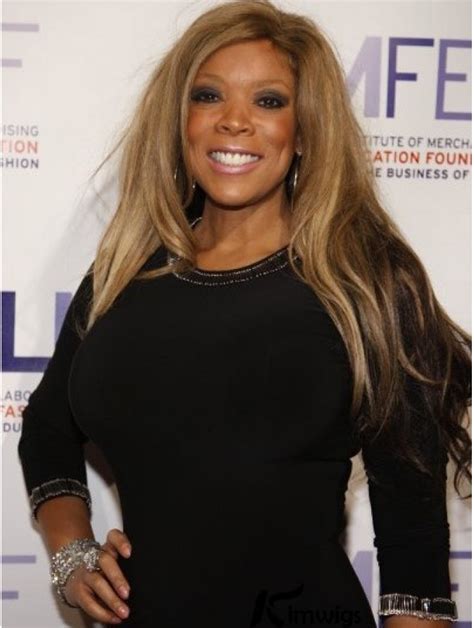 Without Bangs Straight Blonde 22 Inch Flexibility Wendy Williams Wigs