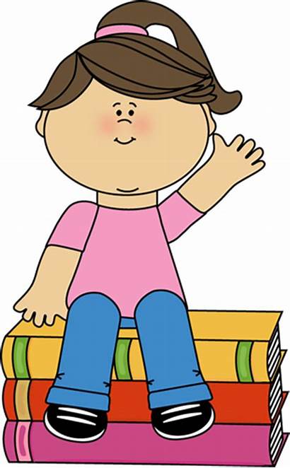 Sitting Clip Waving Books Clipart Mycutegraphics Graphics