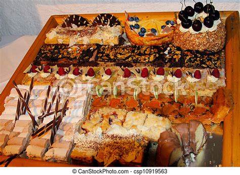 Dessert Tray Assorted Canstock