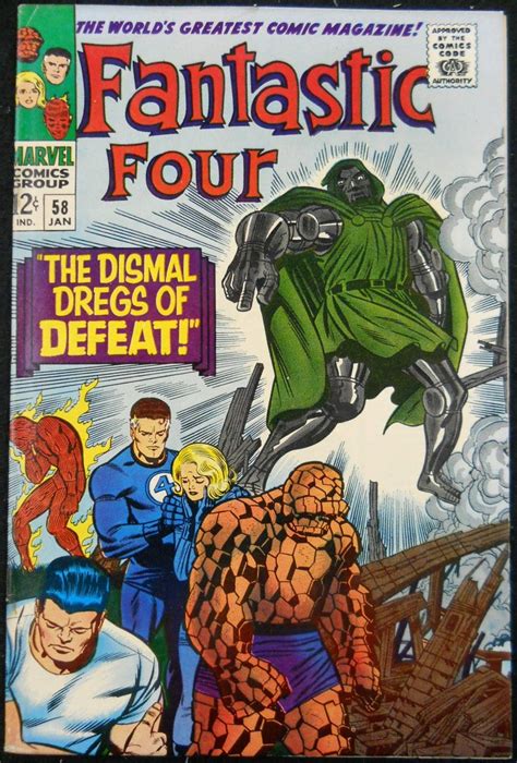 Fantastic Four 58 Fnvf Doctor Doom Silver Age Comics