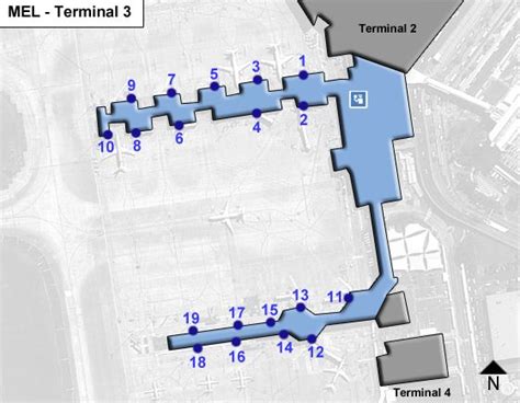 Melbourne Australia Airport Terminal Map