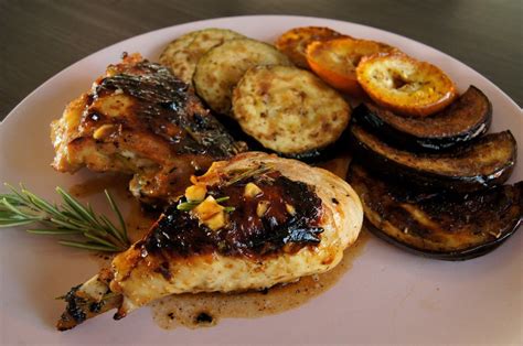 Poulet au romarin et légumes grillés La cuisine c est lui et moi