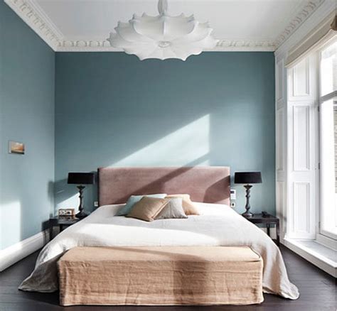 The bed placed against the wall is a tiny white bed and a light blue comforter and pillow matching the colour of the wall. Beautiful Bedroom Wall Color Ideas | CityHomesUSA.com ...