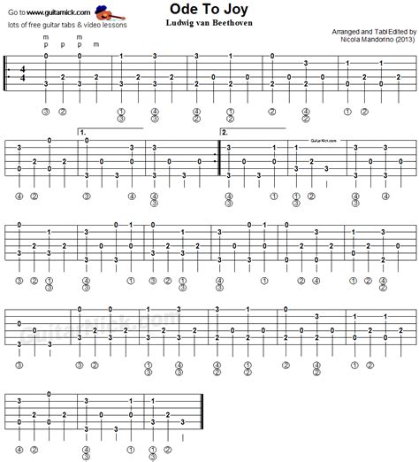 Ode To Joy Chords Sheet And Chords Collection