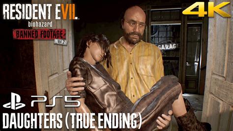 Resident Evil 7 Ps5 Daughters True Ending Walkthrough 4k 60fps