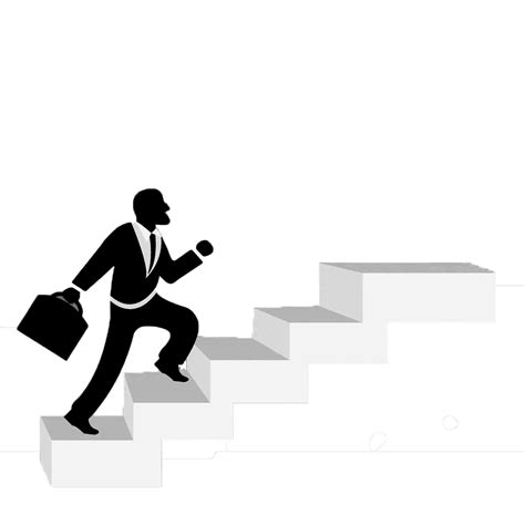 Stairs Illustration Business People Climb The Floor Png Download