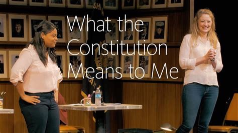 Official Trailer What The Constitution Means To Me Youtube