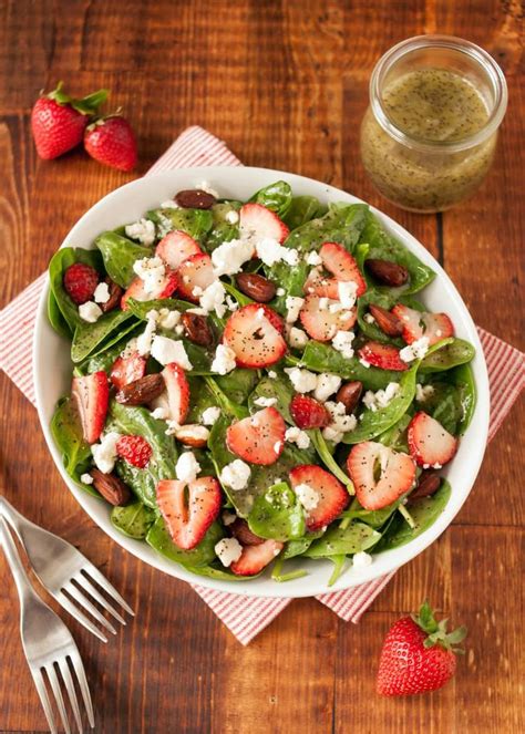 Spinach And Strawberry Salad With Poppy Seed Dressing Recipe Spinach