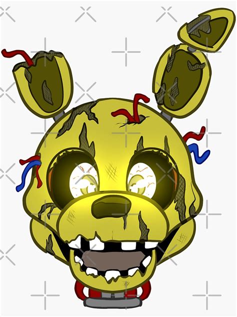Fnaf Spring Trap Sticker By Sciggles Redbubble