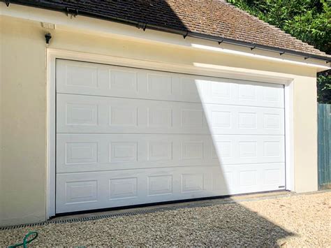 Hormann Lpu42 Georgian Panelled Insulated Double Sectional Garage Door