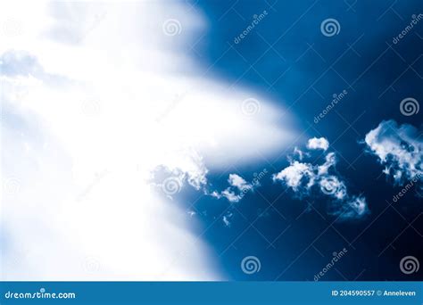 Dreamy Blue Sky And Clouds Spiritual And Nature Background Stock Image