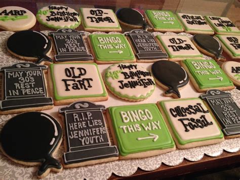 Printed on a high quality 350gsm board with a matte finish. Over the Hill Themed Sugar Cookies | Over the hill cakes ...