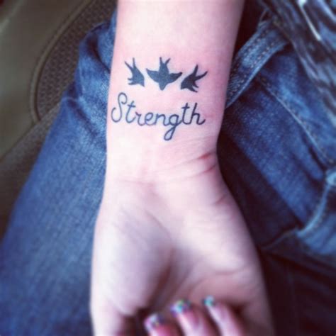 Strength Wrist Tattoo Tattoo Pinterest