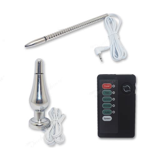 Stainless Steel Electro Shock Prostate Massager Metal Anal Plug Vagina Toy Butt Plug Catheter