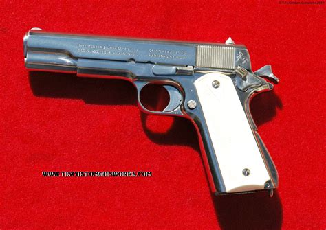 Vintage Colt Us Army 1911a1 In High Polished Nickel