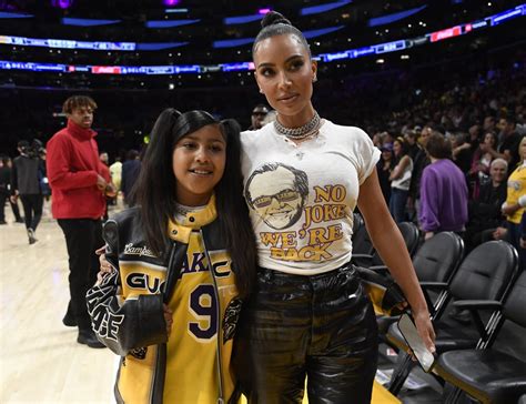Kim Kardashian And North West Attend Lakers Game Popsugar Celebrity Uk
