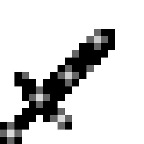 Minecraft Void Pickax Pixel Art