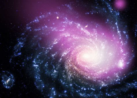Dwarf Galaxy Caught Ramming Into A Large Spiral Galaxy Spaceref