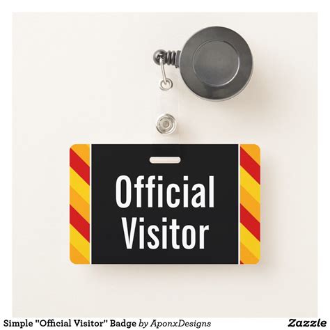 Visitor Badges Template