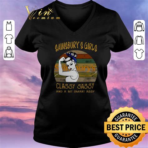 official vintage sainsbury s girls classy sassy and a bit smart assy shirt hoodie sweater