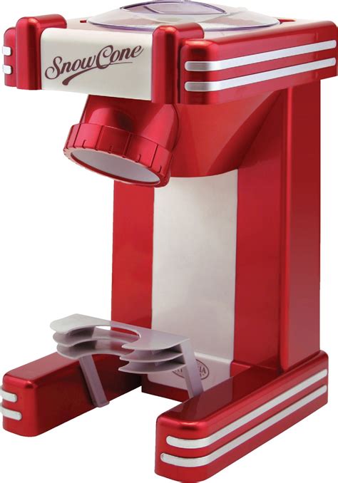 Buy Nostalgia Snow Cone Maker Red With Stainless Steel Trim