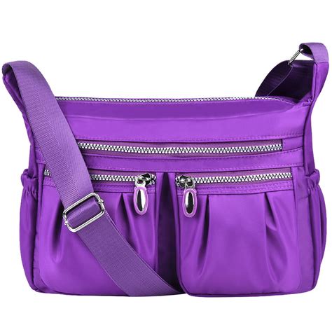 Vbiger Crossbody Bags For Women Multi Pocketbooks Shoulder Bag Waterproof Messenger Bag Nylon