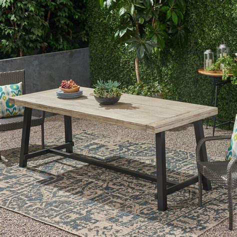 17 Stories Kya Outdoor Dining Table And Reviews Wayfair