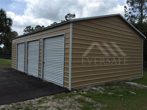 24x45 Florida 3 Car Steel Garage Metal Garage Kits Shop Fl Prices