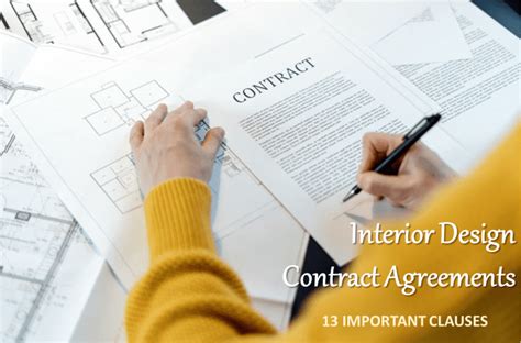 13 Important Clauses To Add To An Interior Design Contract Agreement