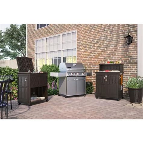 Suncast Gal Patio Storage And Prep Station Bmps The Home