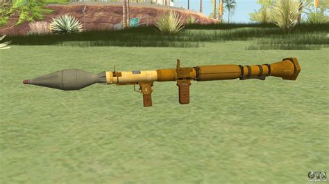 Rocket Launcher Gta V Gold For Gta San Andreas