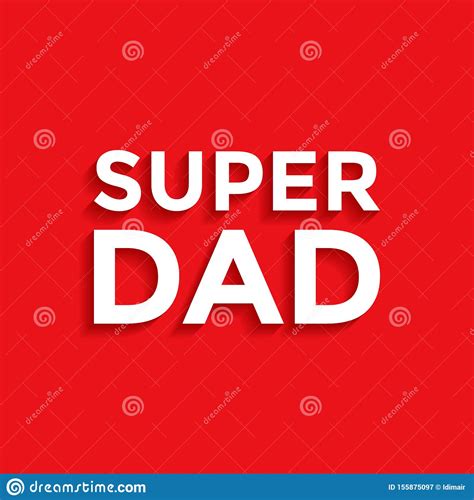 Super Dad Father S Day Background Greeting Card Design Stock Vector