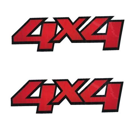 4x4 Decals Stickers Vinylfor Bakkies And Suvs Pack Of 2 Takealot