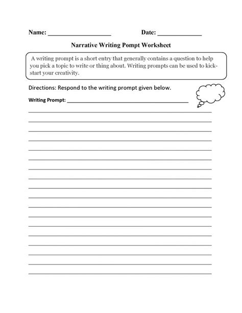 Narrative Writing 3rd Grade Worksheets