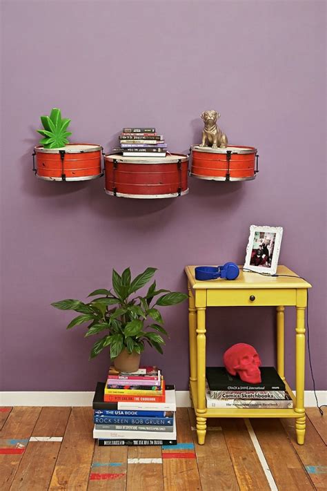 Snare Drum Wall Shelf