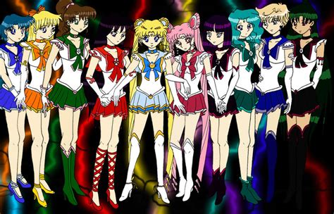 Sailor Scouts Once More By Hallow777 On Deviantart
